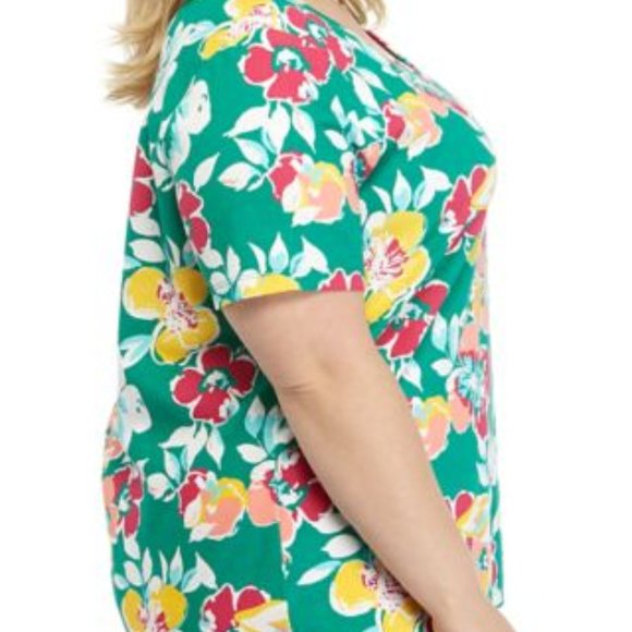 Kim Rogers-Green Explosion Round Neck Top 3X - Picture 3 of 5